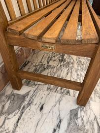 Panca Unonpiu in teak per esterno 180cm