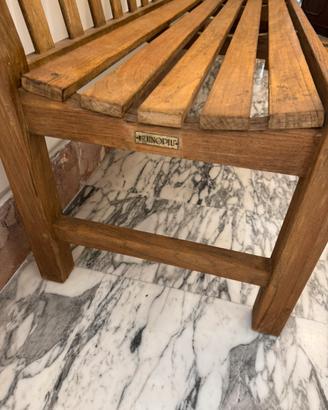 Panca Unonpiu in teak per esterno 180cm