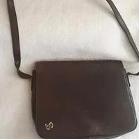 Borsa pelle vintage testa di moro