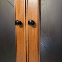 Porta a scrigno doppia in legno di Noce Nazionale