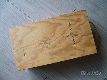 Cassetta legno vuota Brunello cantina Camigliano