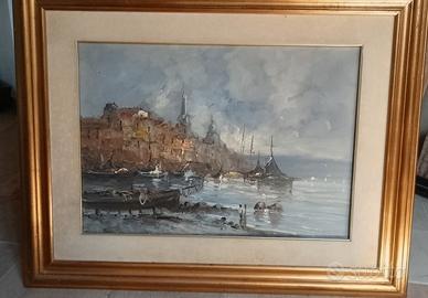 Quadro dipinto a mano con cornice