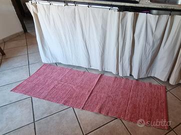 Tappeto cucina cotone Upim rosso melange 170x57