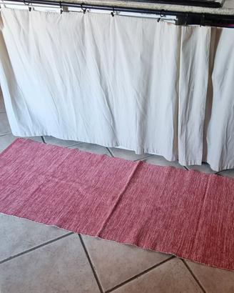 Tappeto cucina cotone Upim rosso melange 170x57