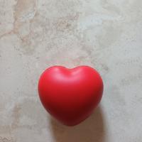 cuore antistress in gomma