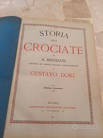 libro antico sulla Storia delle Crociate 1884