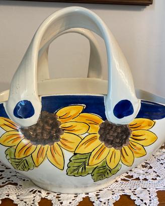 Borsa porta oggetti in ceramica