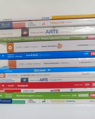 lotto libri di 3^ media 