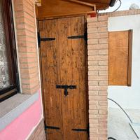 Porta da esterno in abete