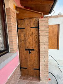 Porta da esterno in abete