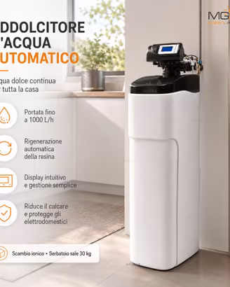 ADDOLCITORE ACQUA AUTOMATICO 1000 L/H DISPLAY DIGI