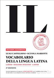 VOCABOLARIO DELLA LINGUA LATINA IL
