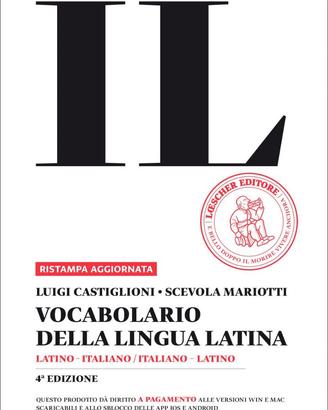 VOCABOLARIO DELLA LINGUA LATINA IL