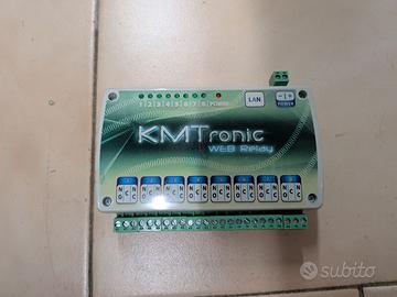 Scheda LAN relè KMtronics con webserver integrato