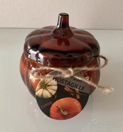 IKEA Höstagille candela profumata, zucca di vetro