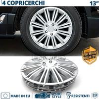 4 Copricerchi per FIAT 13 Pollici CoppetteSilver