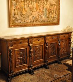 MOBILE INTARSIATO IN NOCE