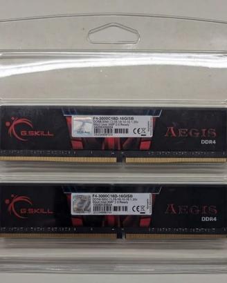 ram ddr4 3000mhz 16gb 8x2 g. skill