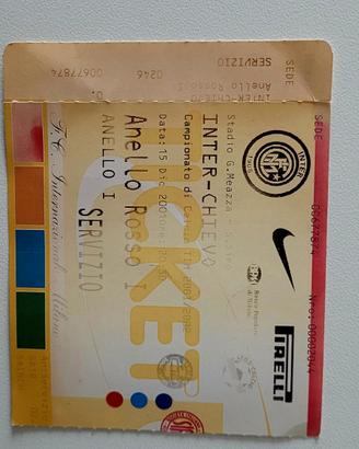 Biglietto collezione Inter-Chievo 2010