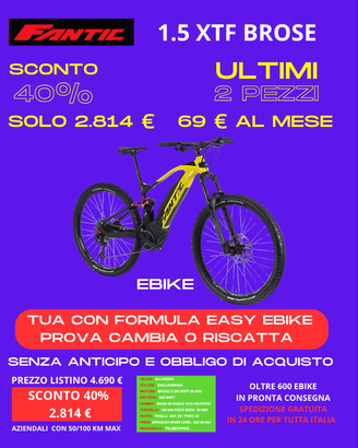 Ebike Fantic XTF 1.5 BROSE