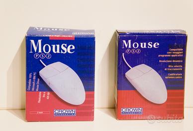 Mouse Vintage Crown PS2 con pallina nuovo