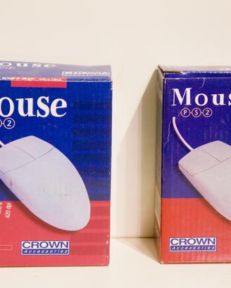 Mouse Vintage Crown PS2 con pallina nuovo