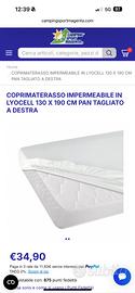 Coprimaterasso per camper 130x190 pan taglio a dx