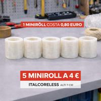 miniroll senza anima 5pz 4€ Italcoreless 7 cm