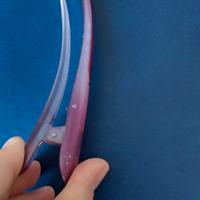 fermaglio viola per capelli