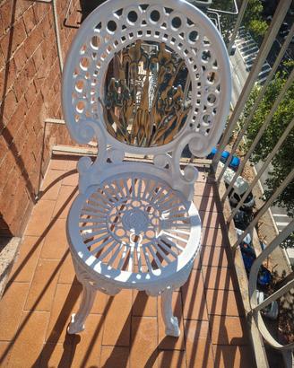Set 4 sedie ghisa x arredamento