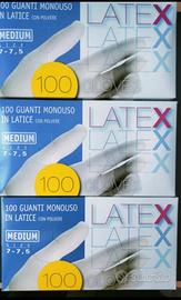 300 guanti in lattice monouso confezione sigillata
