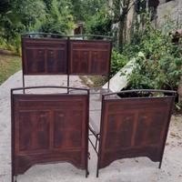 Letto in lamiera antico