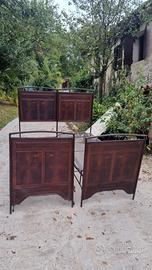 Letto in lamiera antico