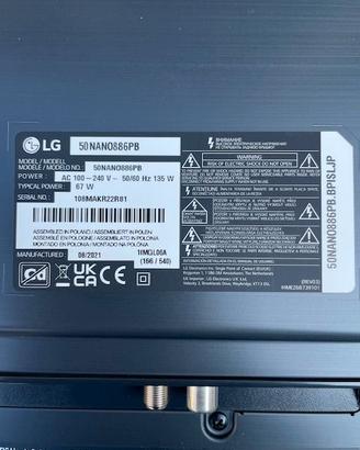 TV LG 50 Nano886 PB ricambi