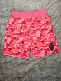 PANTALONCINI BAPE ROSA CAMO