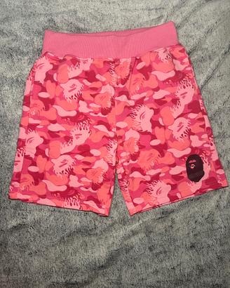 PANTALONCINI BAPE ROSA CAMO