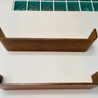 2 mensole vintage legno