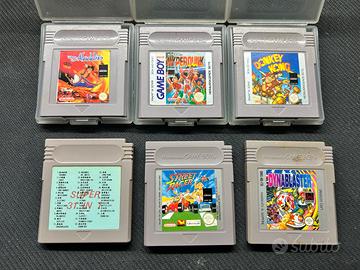 Lotto 6 Giochi Game Boy Vintage originali Nintendo