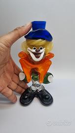 Pagliaccio in vetro di murano cm 20