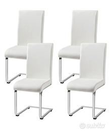 Sedie in ecopelle VARI COLORI (NUOVE)