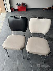 Quattro sedie in pelle