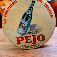 PEJO ACQUA BIBITE TABELLA TARGA INSEGNA 1950 ORIG,