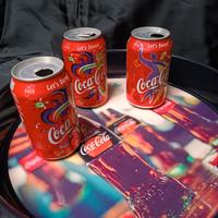 vassoio e lattine Coca-Cola da collezione 