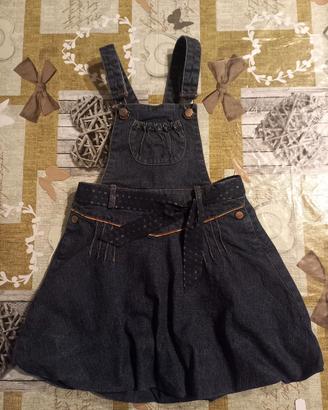 vestito salopette jeans