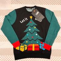 Maglione natalizio con luci reali a led unisex