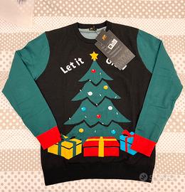 Maglione natalizio con luci reali a led unisex