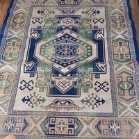 Tappeto stile tribale 200x137 cm sintetico misto