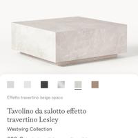 Tavolino da salotto effetto travertino Westwing