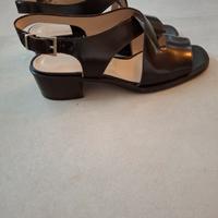 scarpe donna in pelle marrone T.38