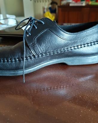 scarpe da uomo in pelle nera